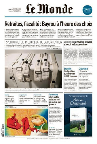 Le Monde du Mardi 14 Janvier 2025