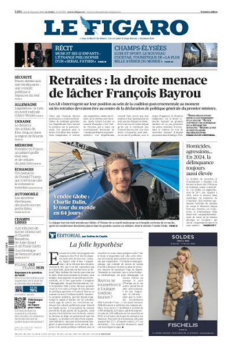 Le Figaro du Mardi 14 Janvier 2025