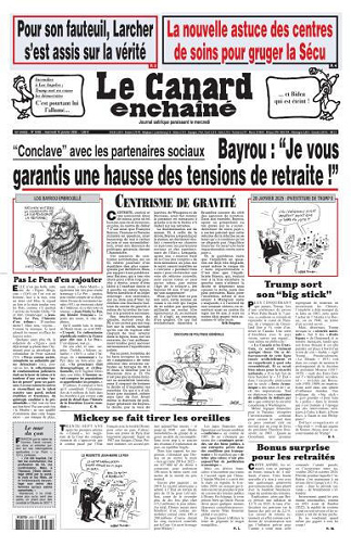 Le Canard enchaîné - 15 Janvier 2025