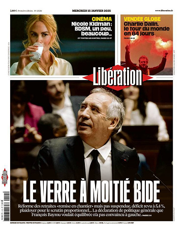 Libération du Mercredi 15 Janvier 2025