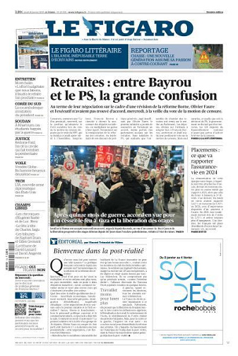 Le Figaro du Jeudi 16 Janvier 2025