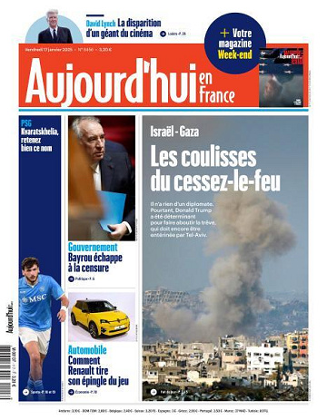 Aujourd’hui en France - 17 Janvier 2025