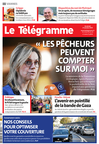 Le Télégramme (6 Éditions) - 17 Janvier 2025