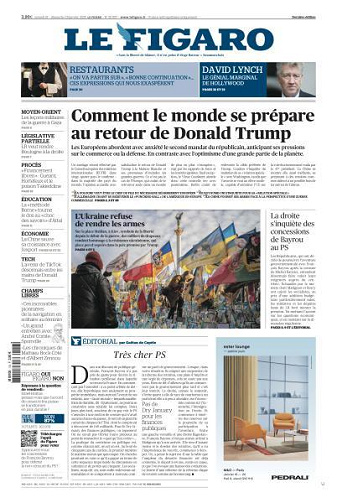 Le Figaro du Samedi 18 et Dimanche 19 Janvier 2025