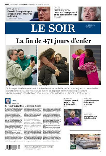 Le Soir - 20 Janvier 2025