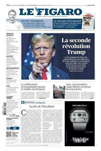 Le Figaro du Lundi 20 Janvier 2025
