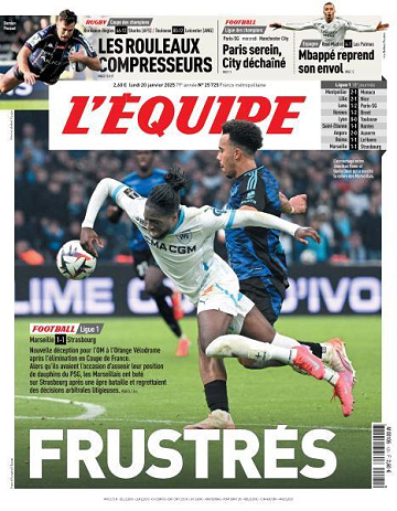 L’equipe du Lundi 20 Janvier 2025