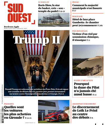 Sud Ouest (10 éditions) - 21 Janvier 2025