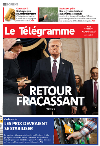 Le Télégramme (6 Éditions) - 21 Janvier 2025