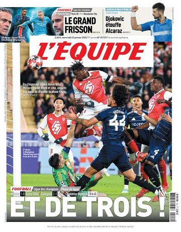L’equipe du Mercredi 22 Janvier 2025