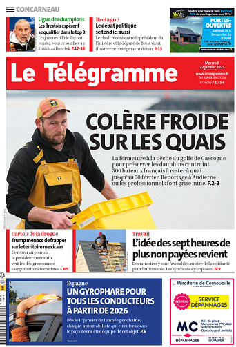 Le Télégramme (6 Éditions) - 22 Janvier 2025