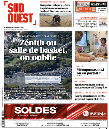 Sud Ouest (10 éditions) - 23 Janvier 2025