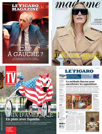 Pack Le Figaro et ses 3 suppléments - Vendredi 24 Janvier 2025