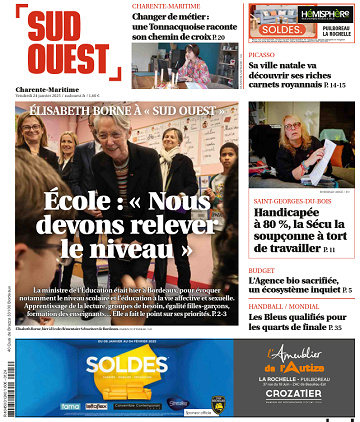 Sud Ouest (10 éditions) - 24 Janvier 2025