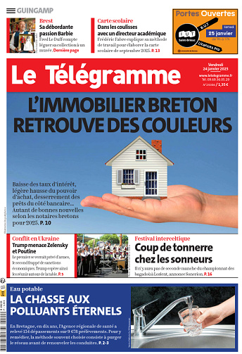 Le Télégramme (6 Éditions) - 24 Janvier 2025