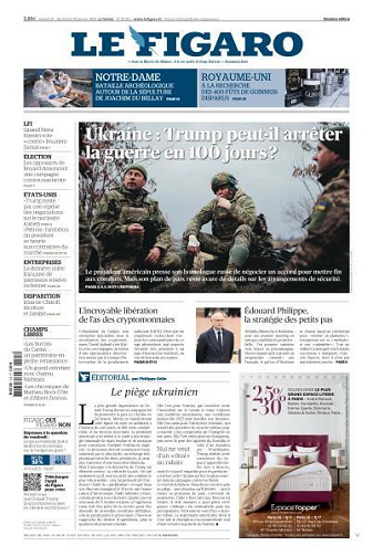 Le Figaro du Samedi 25 et Dimanche 26 Janvier 2025