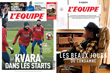 Pack L’Equipe + L’Equipe Magazine - 25 Janvier 2025