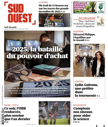 Sud Ouest (10 éditions) - 25 Janvier 2025