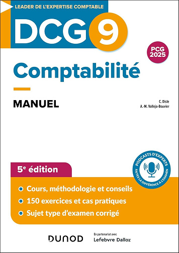 DCG 9 Comptabilité : Manuel 5e édition - Charlotte Disle, Anne-Marie Vallejo-Bouvier (2024)