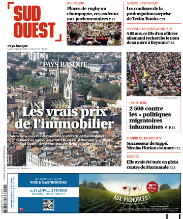 Sud Ouest (10 éditions) - 27 Janvier 2025