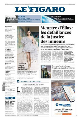 Le Figaro du Mardi 28 Janvier 2025