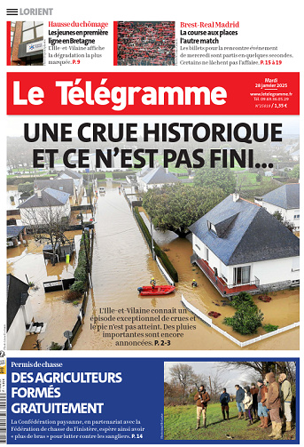 Le Télégramme (6 Éditions) - 28 Janvier 2025
