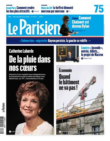 Le Parisien - 29 Janvier 2025