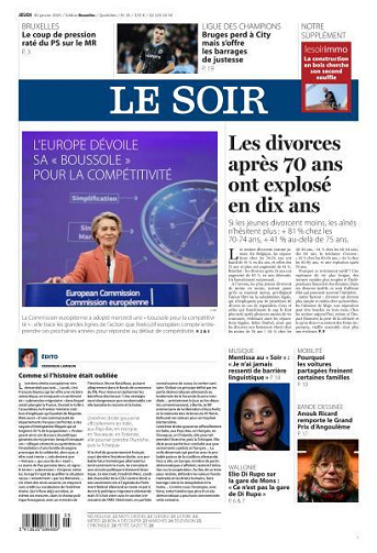 Le Soir - 30 Janvier 2025