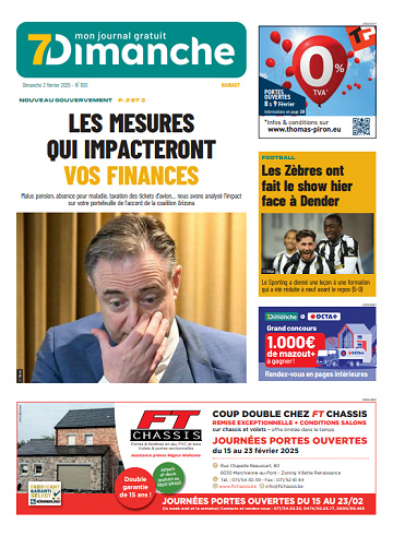 Pack Journaux (Belges) Du Dimanche 2 Février 2025