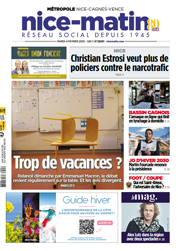 Nice-Matin, Var-Matin, Monaco-Matin - 4 Février 2025