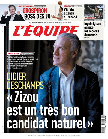 L’equipe du Vendredi 14 Février 2025