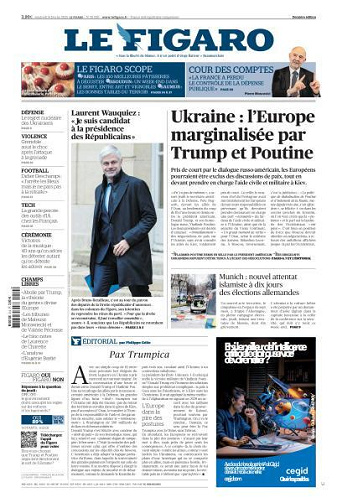 Le Figaro du Vendredi 14 Février 2025