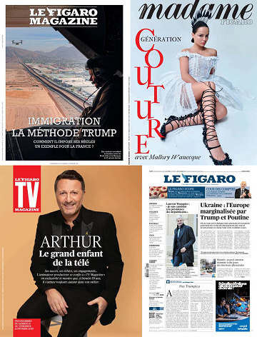 Pack Le Figaro et ses 3 suppléments - Vendredi 14 Février 2025