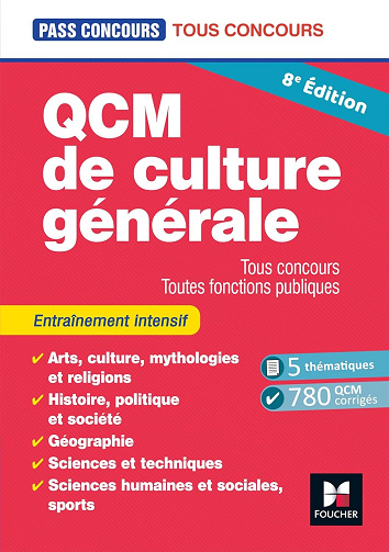 Pass'Concours - QCM de culture générale - Tous concours - 8e édition - Entraînement -  Valérie Béal (2024)