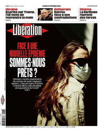 Libération du Lundi 17 Février 2025