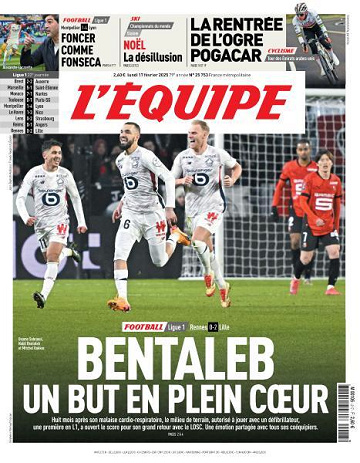L’equipe du Lundi 17 Février 2025