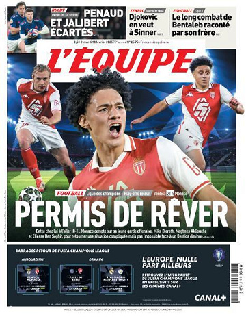 L’equipe du Mardi 18 Février 2025