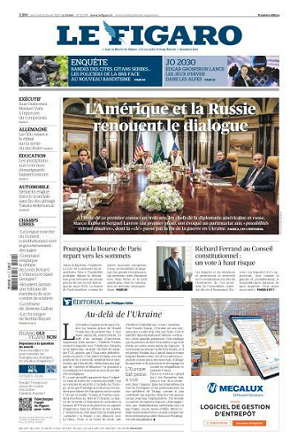 Le Figaro du Mercredi 19 Février 2025