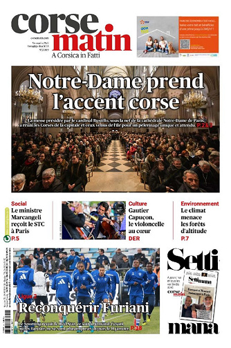 Corse matin du Vendredi 21 Février 2025