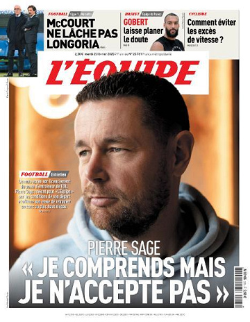 L’equipe du Mardi 25 Février 2025