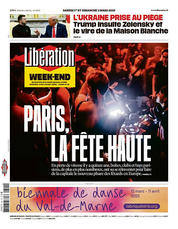 Libération du Samedi 1er et Dimanche 2 Mars 2025