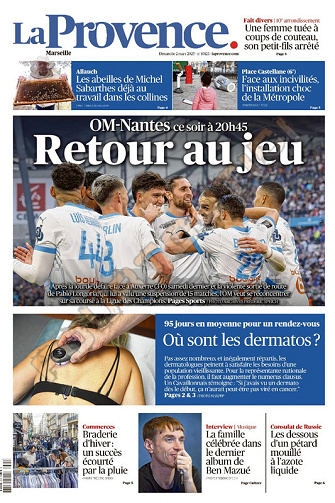 La Provence Marseille Du Dimanche 2 Mars 2025