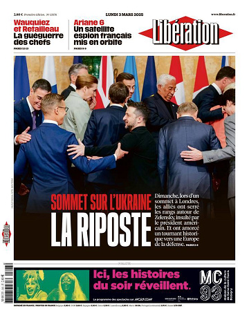 Libération du Lundi 3 Mars 2025
