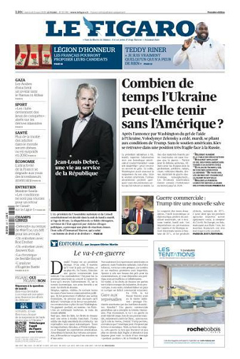 Le Figaro du Mercredi 5 Mars 2025
