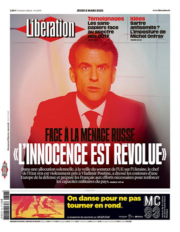 Libération du Jeudi 6 Mars 2025