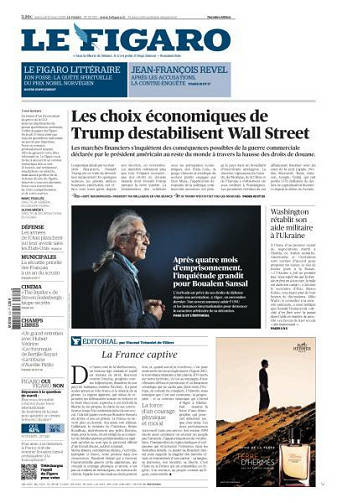 Le Figaro du Mercredi 12 Mars 2025