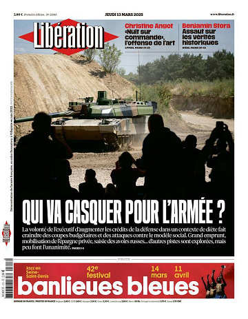 Libération du Jeudi 13 Mars 2025