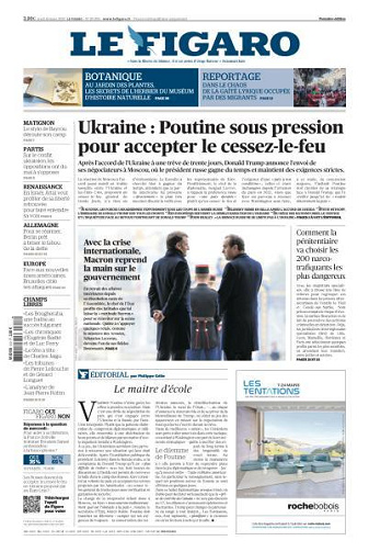 Le Figaro du Jeudi 13 Mars 2025