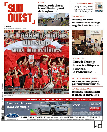 Sud Ouest (2 éditions) - 13 Mars 2025