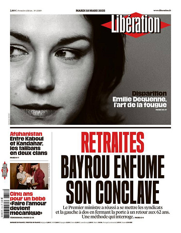 Libération du Mardi 18 Mars 2025